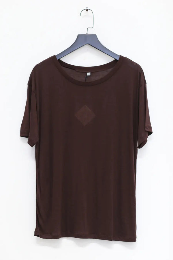 BASERANGE Classic Bamboo Fiber Bamboo Cotton Loose T-shirt Series Collection Round Neck Bottoming Shirt France BAS-TOLO-BL-000-TACTILE